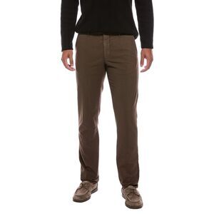Slowear Mens  Flat Front Regular Fit Pant, Brown